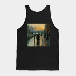 Impressionistic Street Scene: Inspired by Van Gogh Tank Top